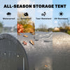 10' x 10' Outdoor Storage Tent, Heavy Duty and Waterproof Portable Shed for Bike, Motorcycle & Garden Tools