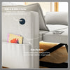 3‑in‑1 Convertible Sofa Bed, Pull Out Sleeper Sofa with USB Charging, Adjustable Backrest, Side Pockets