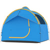 3000mm Waterproof SUV Tent, Car Tent with 3 Doors and Mesh Window, for 5-6 Person Camping Travel, Blue and Orange