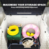 35 Cu.Ft Outdoor Storage Cabinet, Waterproof HDPE Outdoor Storage Shed with Lockable Doors and Openable Top