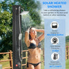 10.6Gal Outdoor Solar Shower w/ 360 Rainfall, Handheld Head, 60℃ Temperature Adjustment for Backyard Poolside Beach Spa