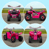 6V Quad Kids Electric Car with Wear-resistant Wheels, for Boys and Girls Aged 18-36 Months, Pink