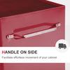 5-Drawer Rolling Tool Cabinet on Wheels, Lockable Tool Chest, Tool Organizer for Garage, Factory and Workshop, Red