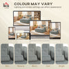 Sofa Bed, Sleeper Chair Bed with Pillow, Single, Grey