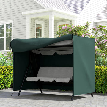 3-Seater Patio Swing Cover, Outdoor Garden Furniture Protection Hammock Glider Cover, 81