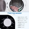 Compact Laundry Dryer Machine, 1300W, 3.22 Cu. Ft. Electric Portable Clothes Dryer with 7 Drying Modes for Apartment or Dorm