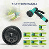 1/2 in x 65ft Wall Mounted Garden Hose Reel, Retractable Water Hose Reel with Auto Rewind, Any Length Lock, Green
