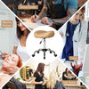 Saddle Stool, Height Adjustable Rolling Salon Chair with PU Leather for Massage, Spa, Clinic, Beauty and Tattoo, Brown