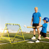 Volleyball Rebounder Net Football Training Aid Kickback Target Play Yellow