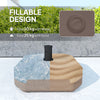 Square Patio Umbrella Base Holder, Outdoor Umbrella Stand, 17.7