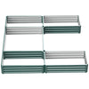 Steel Raised Garden Bed, Set of 5 Large Box Planters for Outdoor Plants Vegetables Flowers Herbs, 8x8x1ft, Green