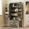 Farmhouse Kitchen Pantry Storage Cabinet, 64