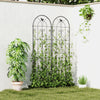 Set of 2 Metal Garden Trellis, Decorative Trellis Panels, Bird Design, 19.7