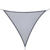 Triangle 10' Canopy Sun Sail Shade Garden Cover UV Protector Outdoor Patio Lawn Shelter with Carrying Bag Grey