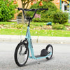 Youth Kick Scooter with Adjustable Handlebar and 16'' Inflatable Rubber Wheel for Kids and Teens 5+ Year Old