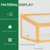 Wooden Cold Frame Greenhouse Garden Portable Raised Planter with Openable Top for Indoor, Outdoor, Flowers, Vegetables, Plants, 35.5