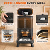 15L/63 Cups Anti-Clog Automatic Dog Feeder for Large Breed up to 23mm, Elevated Design, Dual Power, Easy to Set Up