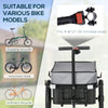 Multi-Functional Bike Trailer Steel Large Bike Luggage Cart Carrier Black
