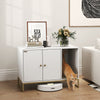 Cat Litter Box Enclosure with Tall Legs, Litter Mat, Fits Mots of Litter Box, 31.5