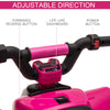 Kids Ride on ATV, 6V Battery Powered Quad Car with Forward, Reverse Switch, for Boys Girls 18-36 Months, Pink