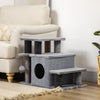 Cat Stairs Pet Steps for Couch Bed with Scratching Posts Condo Ball Toy, 23.6