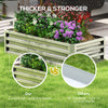 Galvanized Raised Garden Bed, Outdoor Planter Box for Vegetables, Flowers, Herbs, 4' x 2' x 1', Silver