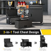 Large Tool Cabinet, 3-in-1 Rolling Tool Chest, Detachable Tool Storage Organizer with 6 Drawers and Pegboard