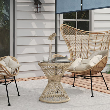 Wicker Outdoor Coffee Table, 18