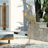 Heron Garden Statue, Standing Lawn Ornament for Lawn Patio Backyard Decoration, 15.3