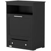 Pet Feeder Station Storage Cabinet, Dog Food Storage Container with Dog Raised Bowls, Watering Supplies