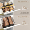Shoe Cabinet with 2 Flip Drawers Narrow Shoe Storage Cabinet with Top Shelf for Entryway Hallway White