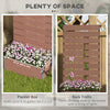 Raised Garden Bed with Trellis, Freestanding Elevated Planter Box for Climbing Vines, 28