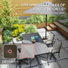 Patio Umbrella Base Umbrella Stand, Heavy Duty Outdoor Umbrella Stand Base 17.7