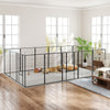 8 Panel Pet Playpen Play Yard Fence Home DIY Heavy-Duty Metal Foldable Indoor Outdoor 47