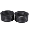 Set of 2 Raised Garden Bed, Metal Planter Box with Safety Edging, Easy-to-assemble Stock Tank, Dark Grey