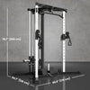 Soozier Multifunctional Home Gym Machine with Pull Up Bar, 15-Position Adjustable Strength Training Workout Station