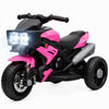 Kids Electric Pedal Motorcycle Ride-On Toy 6V Battery Powered w/ Music Horn Headlights Motorbike for 37–60 M Pink