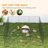 30inch Foldable Metal Exercise Pet Playpen Yard Dog Puppy Kennel Cage 12 Panel