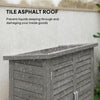 Wooden Garden Storage Shed Kit Wood Garage Tool Organisation Cabinet with 2 Door , 34