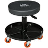 Shop Stool, Pneumatic Adjustable Mechanic Stool, with Tool Tray, Wheels - Black