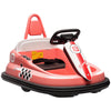 Kids Bumper Car, 6V 360° Rotation Electric Ride on Car, Twin Motors Battery Powered Toy with Music, Horn and Lights, Safety Belt, for Boys and Girls Aged 18-48 Months - Pink
