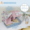 Hamster Cage, 3-Tier Small Animal Cage with Excerise Wheel, Food Bowl, Water Bottle, House, Tunnels, Ramps