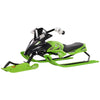 Soozier Kids Snow Racer Sleds with Padded Rubber Seat, Green