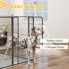 8 Panel Pet Playpen Play Yard Fence Home DIY Heavy-Duty Metal Foldable Indoor Outdoor 47