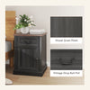 Side Table Set of 2, End Tables with Drawer and Cabinet, Nightstands for Small Spaces, Living Room, White