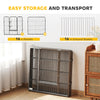 Heavy Duty Pet Playpen, 16 Panels Steel Dog Fence Puppy Exercise Pen with 2 Doors Locking Latch, 31.5