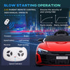 Ride-On Toy On Car with Remote Control, 12V 3.1 MPH Electric Ride for Kids w/ Suspension System, Horn Honking, Red