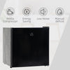 1.1 Cu. Ft. Mini Freezer, Compact Upright Freezer with Reversible Door, Removable Shelf, Adjustable Temperature, Black