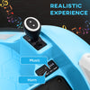 Qaba 12V Bumper Car for Toddlers, Ride On Car with 360 Degree Remote Control, Lights Music Horn, for 1.5-5 Years, Light Blue