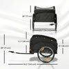 Soozier Bike Cargo Trailer, 45 Gal Bicycle Trailer Wagon Cart with Cargo Net, Quick Release 20